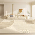 Axyaa Plush Area Rug Stylish Decor Carpet Soft Anti-slip Bedroom Living Room Mat