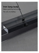 Axyaa Glass Pendant Light LED Linear Chandelier for Dining Room & Kitchen