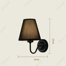 Axyaa LED Retro Fabric Wall Lamp for Bedroom and Living Room Décor