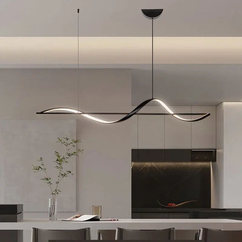 Axyaa 120cm Modern LED Chandelier for Living Dining Kitchen Ceiling Lighting