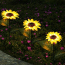 Axyaa Solar Sunflower Lawn Light: Waterproof Outdoor Garden Decoration LED Lamp