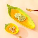 Axyaa Cartoon Corn Ceramic Bowl Set for Salads, Soups, Fruits - Kitchen Utensils