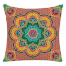 Axyaa Mandala Print Flax Pillowcase 45*45cm - National Wind Home Decor