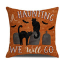 Axyaa Halloween Pillowcase 45x45 Demonic Funny Sofa Pillow Cover Linen Cushion Cover