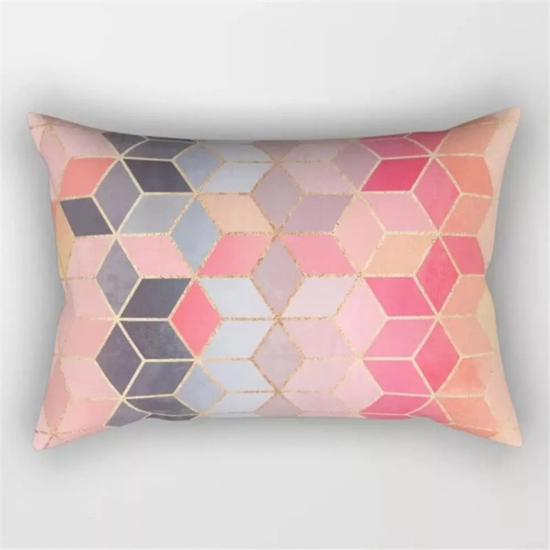 Axyaa Geometric Striped Rectangular Pillowcase for Home Decor