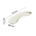 Axyaa White Porcelain Plate - Ceramic Sushi Dessert Snack Dim Sum Molecular Cuisine Plate