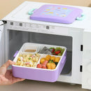 Axyaa Kids Bento Lunch Box: Portable, Microwavable, Leakproof Storage Container