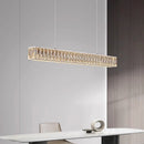 Axyaa Crystal Chandelier: Modern Stair Pendant Lamp for Living Room, Interior Lighting