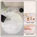 Axyaa Round Fluffy Bedroom Rug Soft Plush Living Room Carpet Modern Minimalist Decoration