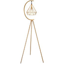 Axyaa Modern French Wrought Iron Floor Lamp for Livingroom Bedroom, LED Table Light