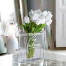 Axyaa Floral Acrylic Book Vase Cultural Home Decor Art Flower Plant Vase
