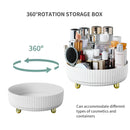 Axyaa 360° Rotating Cosmetic Organizer with Large Capacity for Every Room