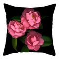 Axyaa Flower Printed Pillow Case - Decorative Polyester Cushion Cover - 45x45cm