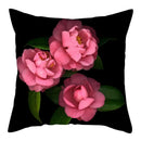 Axyaa Flower Printed Pillow Case - Decorative Polyester Cushion Cover - 45x45cm