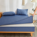 Axyaa Cotton Zippered Mattress Protector Encasement: Breathable, Fully Enclosed Fitted Sheet