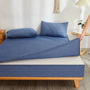 Axyaa Cotton Zippered Mattress Protector Encasement: Breathable, Fully Enclosed Fitted Sheet