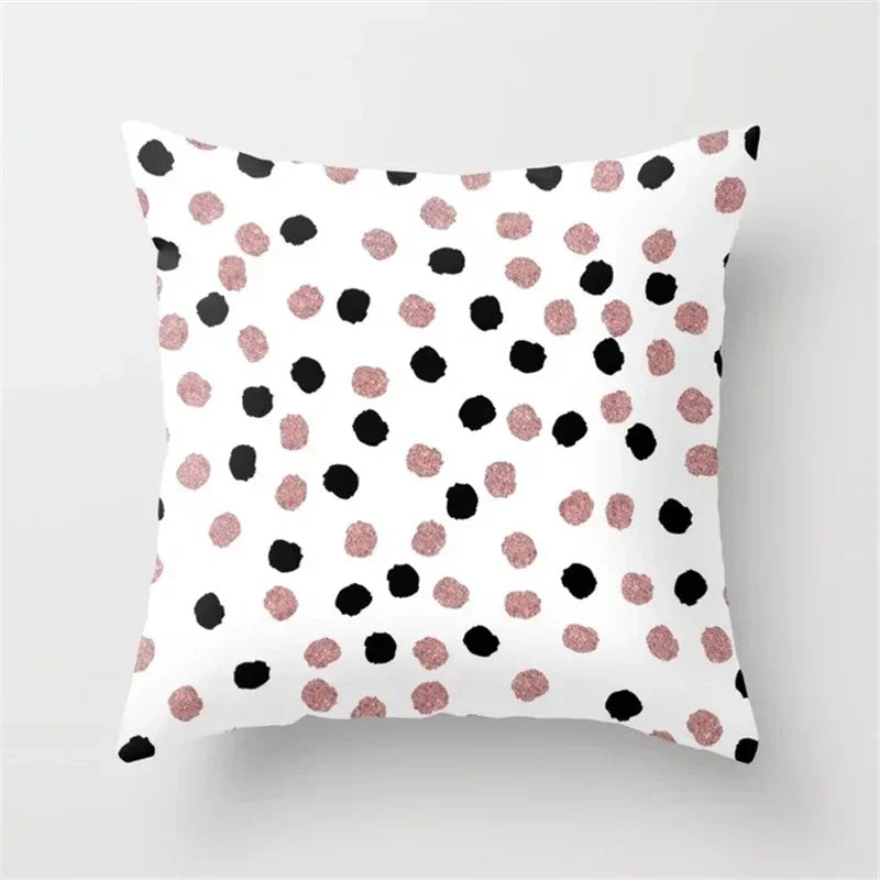 Axyaa Glitter Geometric Pineapple Pillow Covers - 45X45cm