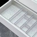 Axyaa Acrylic Desk Drawer Organizers Set Clear Makeup Storage Box & Bathroom Organizer
