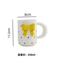 Ceramic Latte Cup & Dish Set for Girls by Axyaa - Elegant Breakfast Drinkware Gift