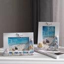 Axyaa Beach Nautical Wooden Photo Frame with Shell and Starfish Ornaments