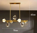 Axyaa Crystal Chandelier Pendant Light for Living Room, Dining Room & Ceiling - Luxury Indoor Lighting