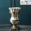 Axyaa Retro Blue & White Porcelain Vase: European Living Room Decor, Flower Arrangement