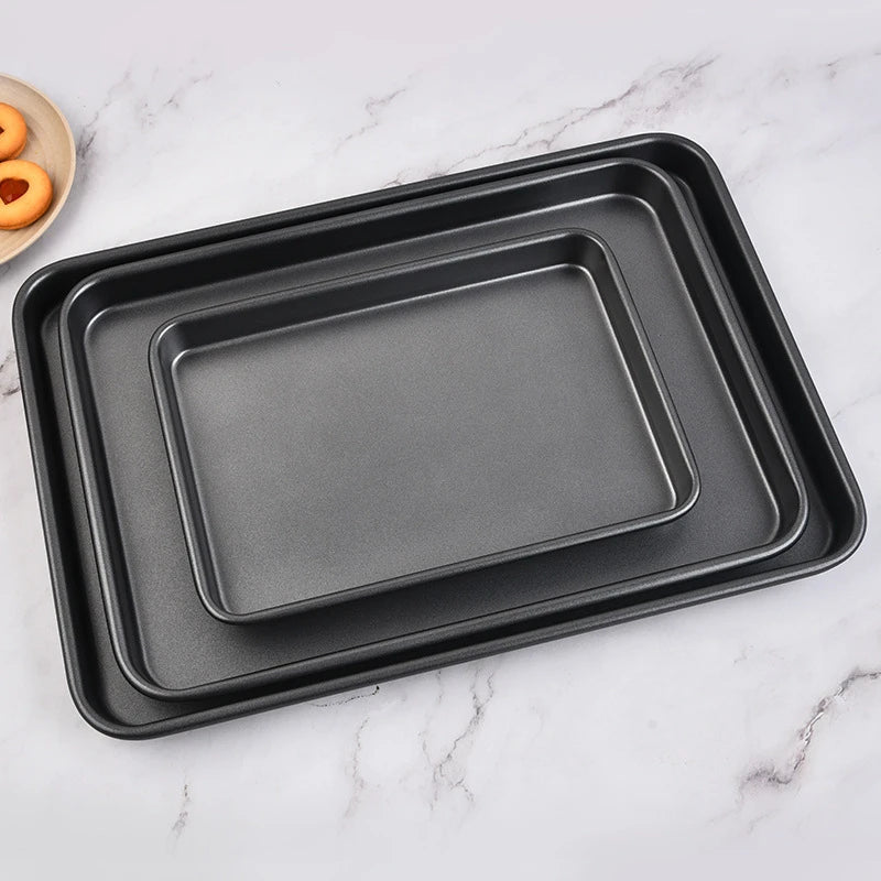 Axyaa Stainless Steel Non-Stick Baking Tray for Bread Cake Loaf Pan BBQ Plate