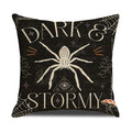 Axyaa Halloween Horror Linen Pillowcase 45x45 - Holiday Cushion Cover for Sofa