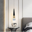 Axyaa Black Gold LED Pendant Light for Modern Kitchen Island