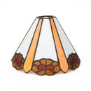 Stained Glass Peacock Lampshade, Handmade Phoenix Tail Design for Pendant Light - Axyaa
