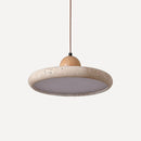 Axyaa Circular Stone LED Pendant Lamps - Modern Decorative Lighting for Home and Hospitality