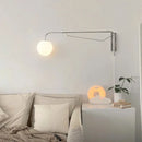 Axyaa Chrome LED Wall Lamp with Rotatable Arm - Minimalist Design