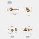 Axyaa Swivel Arm Wall Lamp - Modern Luxury Bedroom Bedside Lighting
