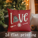 Axyaa Christmas Cute Cushion Covers for Sofa, Bedroom, Car - Rectangular Pillow Cover