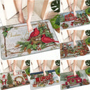 Axyaa Christmas Decoration Door Mat Non-Slip Floor Carpet for Home