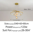 Axyaa LED Pendant Chandelier with Inner and Outer Ring Lighting