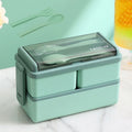 Axyaa Leakproof Lunch Box Set with Fork & Spoon - Microwave Safe Container