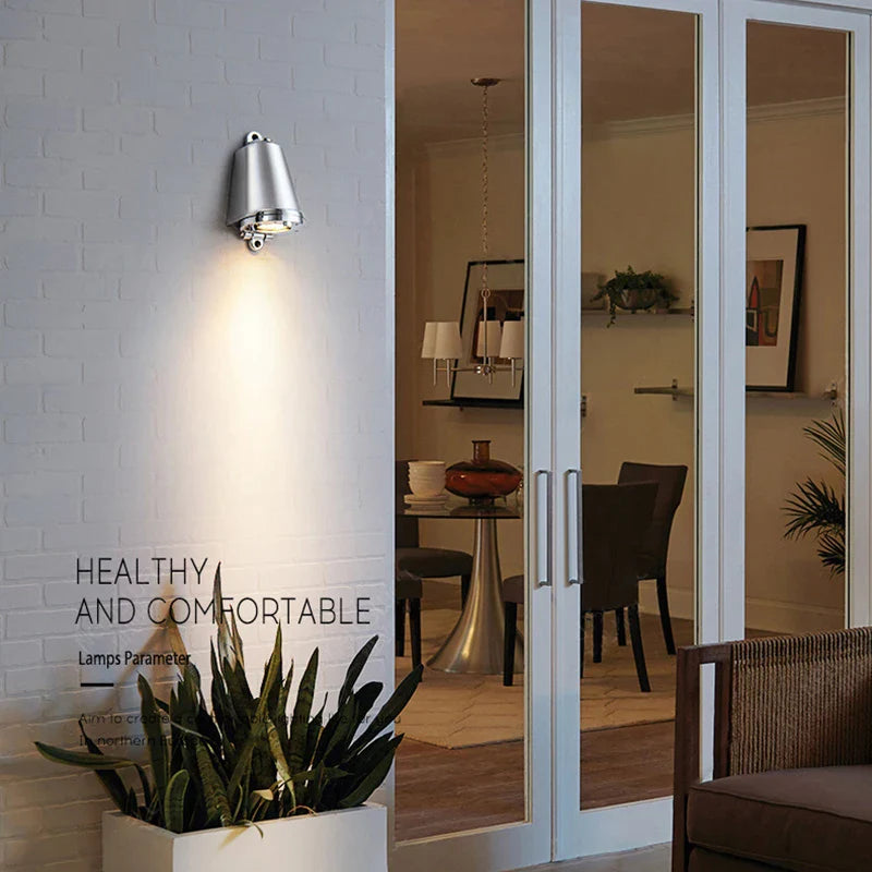 Axyaa Nordic LED Wall Lamp: Waterproof Sconces for Indoor & Outdoor Living