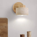 Axyaa Vintage Yellow Stone Wall Light: Mid Ancient Style for Bedroom and Living Room