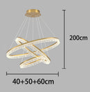 Axyaa Modern LED Pendant Light Chandeliers for Living and Dining Room
