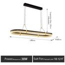Axyaa Acrylic LED Pendant Lights for Dining Table Chandeliers
