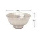 Axyaa Double-Layer Titanium Bowl & Spoon Set - Large, Anti-Scalding, Vacuum Tableware