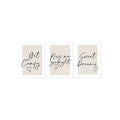 Axyaa 3-Piece Couple-Themed Good Night Quotes Prints Set
