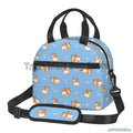 Axyaa Corgi Dogs Thermal Lunch Bag Insulated Tote with Shoulder Strap