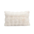 Axyaa Faux Rabbit Fur Pillow Cover for Sofa, Bed, or Chair - Soft, Fluffy, Decorative