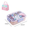 Axyaa Kids Stainless Steel Leak-Proof Bento Lunch Box with Spoon