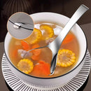 Axyaa Stainless Steel Wall-mounted Deep Soup Spoon - Large, Food-grade Quality
