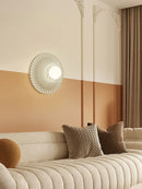 Axyaa French Cream Wind Wall Lamp - Elegant Carved Design for Bedroom & Living Room