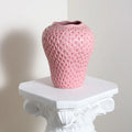 Axyaa Ceramic Strawberry Vase, Home and Living Room Decor Craft