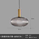 Axyaa Retro LED Glass Pendant Lamp for Home Decor Lighting